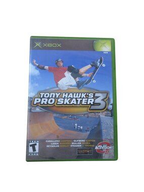 Tony Hawk's Pro Skater 3 Skateboarding (Microsoft Xbox, 2002) with Manual